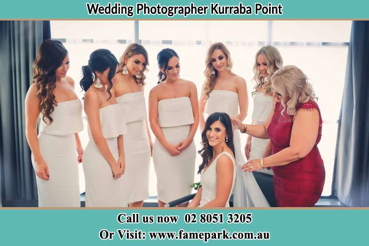 Photo of the Bride and the secondary sponsor preparing Kurraba Point NSW 2089