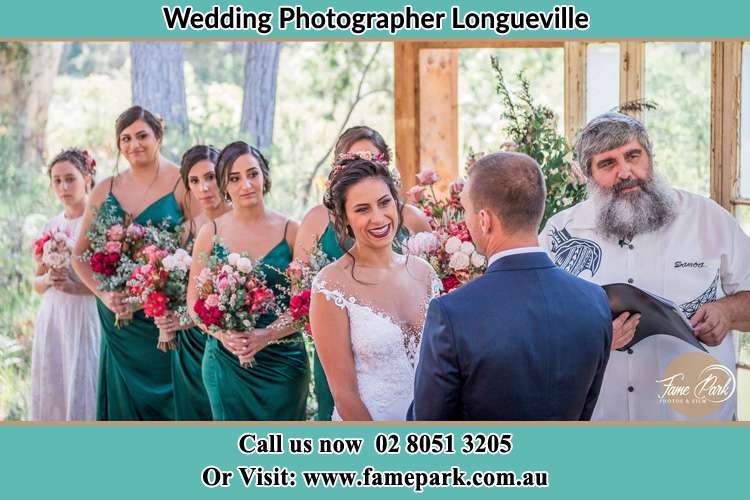 Photo of the Bride and the Groom at the matrimony Longueville NSW 2066