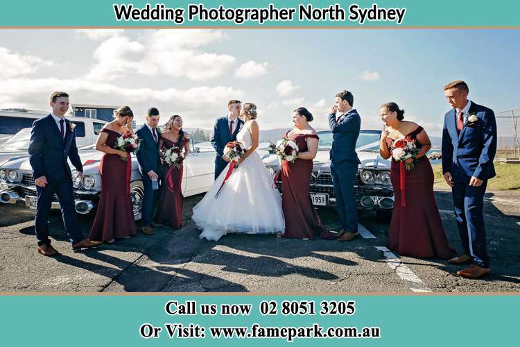 Photo of the Groom and the Bride with the entourage North Sydney NSW 2060